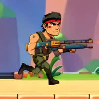 Metal run gun aim 2D shooting